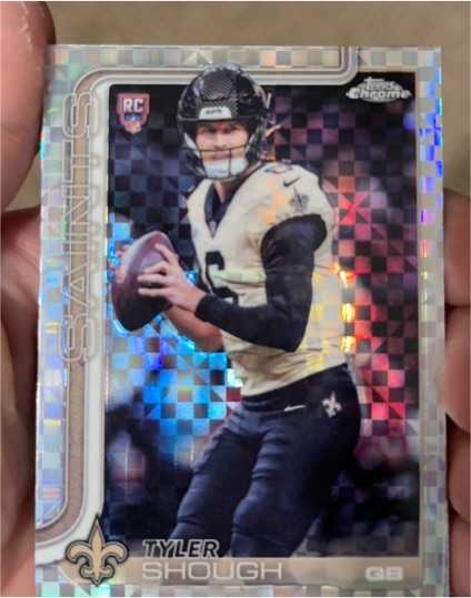 2025 Topps Chrome #398 Tyler Shough — front