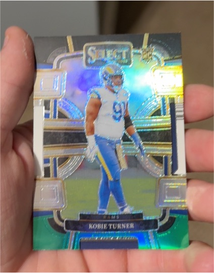 2023 Panini Select #54 Kobie Turner Concourse Silver Prizm Die-Cut Rookie Card — front