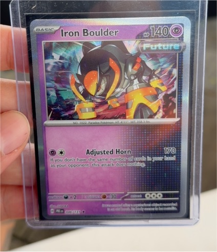 2025 Pokémon SV: Stellar Crown #071 Iron Boulder Future Holo — front
