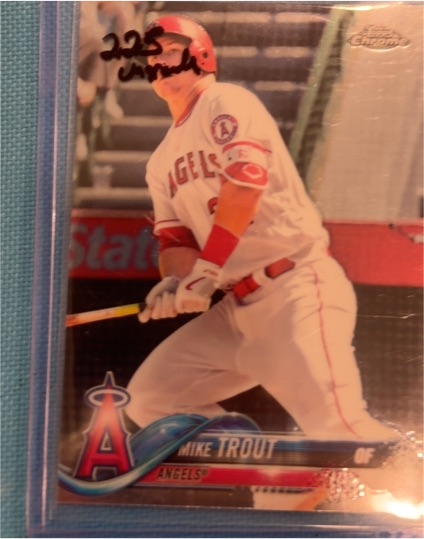 2018 Topps Chrome #100 Mike Trout — front