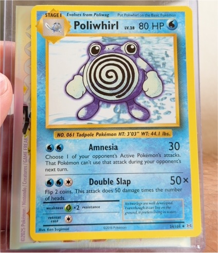 2016 Pokémon TCG XY Evolutions #24 Poliwhirl — front