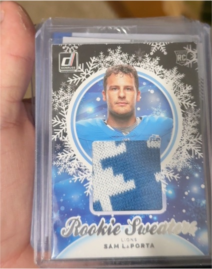 2023 Panini Donruss Rookie Holiday Sweaters #HS-SLP Sam LaPorta — front