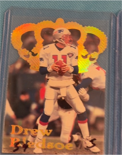 1995 Pacific Gold Crown Die-Cuts #DC-10 Drew Bledsoe — front