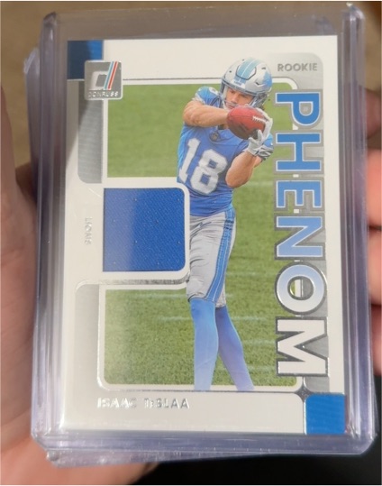2025 Panini Donruss #RPJ-ITA Isaac Teslaa Rookie Phenom Jersey Patch — front