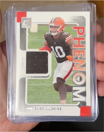 2025 Panini Donruss #RPJ-QJS Quinshon Judkins Rookie Phenom Jerseys — front