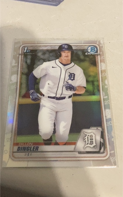 2020 Bowman Draft Chrome #BD-144 Dillon Dingler — front