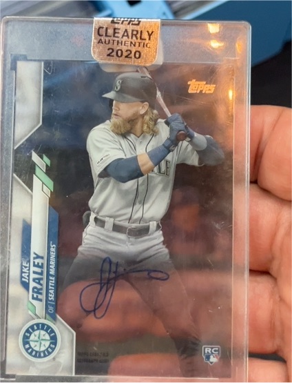 2020 Topps Clearly Authentic #CCA-JFR Jake Fraley — front