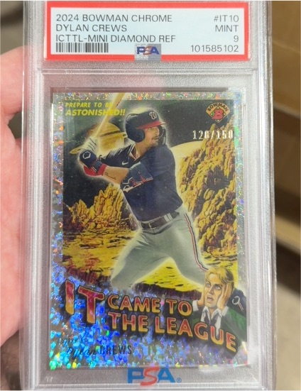 2024 Bowman Chrome #IT-10 Dylan Crews It Came to the League Mini Diamond Ref — front
