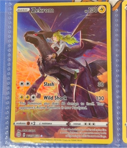 2022 Pokémon Brilliant Stars #TG05 Zekrom — front