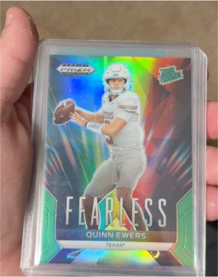 2024 Panini Prizm Draft Picks Fearless #F-QE Quinn Ewers — front