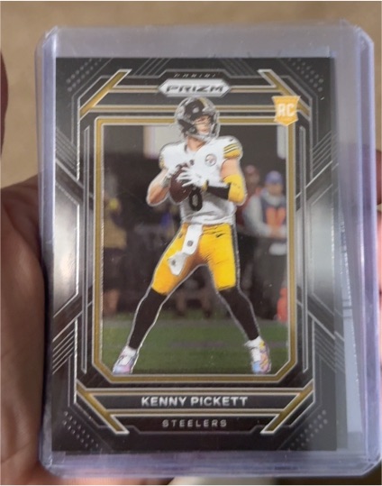 2022 Panini Chronicles Prizm Black #PB-6 Kenny Pickett Rookie Card — front