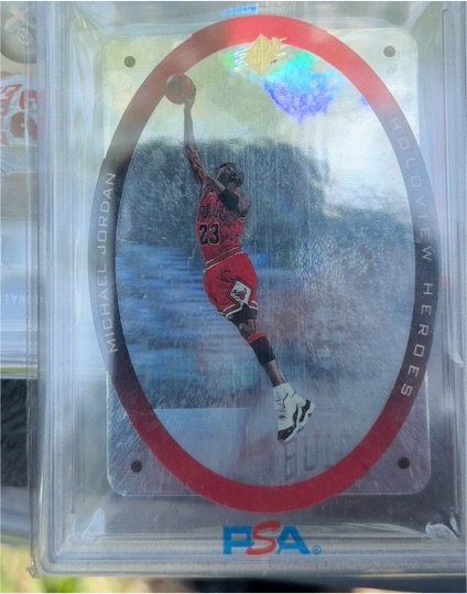 1996 Upper Deck SPx Holoview Heroes #H1 Michael Jordan — front