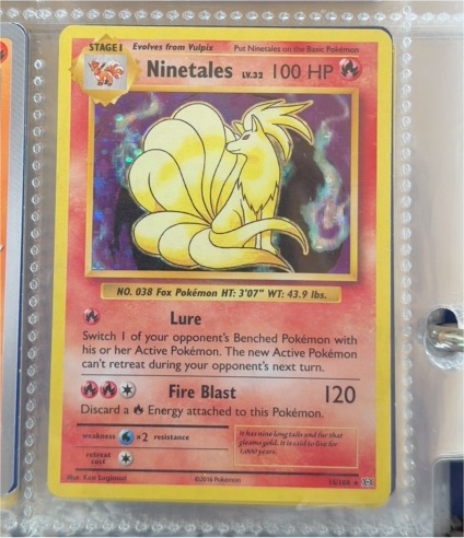 2016 Pokémon #15 Ninetales — front