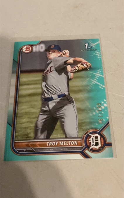 2022 Bowman Draft #BD-118 Troy Melton — front