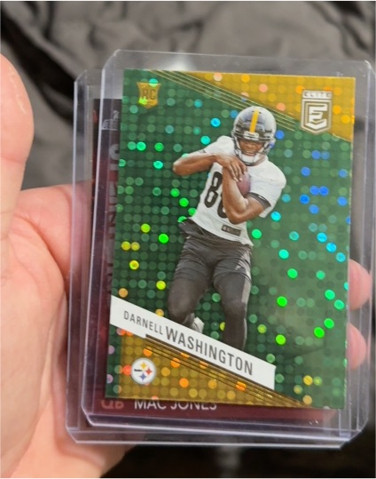 2023 Panini Donruss Elite #126 Darnell Washington Green Disco Rookie Card — front