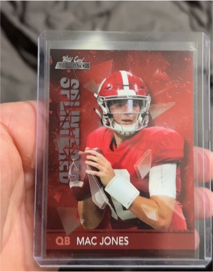 2021 Wild Card Alumination #SP-4 Mac Jones Splintered Rookie Card — front