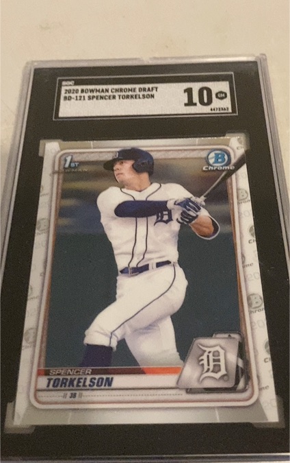 2020 Bowman Chrome Draft #BD-121 Spencer Torkelson — front
