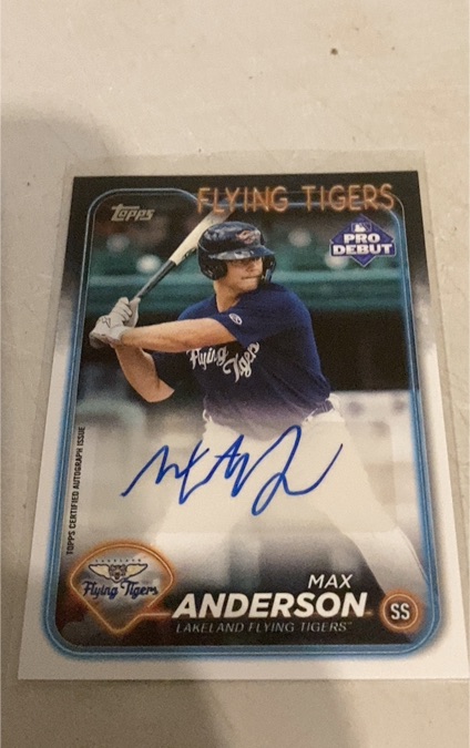 2024 Topps Pro Debut #PD-173 Max Anderson — front