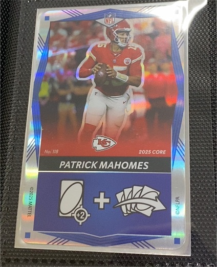 2025 Uno Elite Core #118 Patrick Mahomes — front