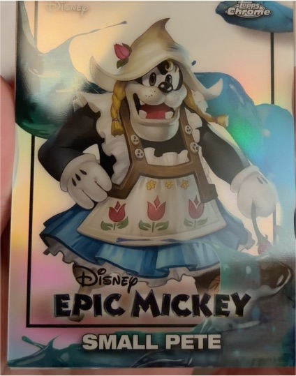 2026 Topps Disney Neon Chrome Epic Mickey #EM-13 Small Pete — front