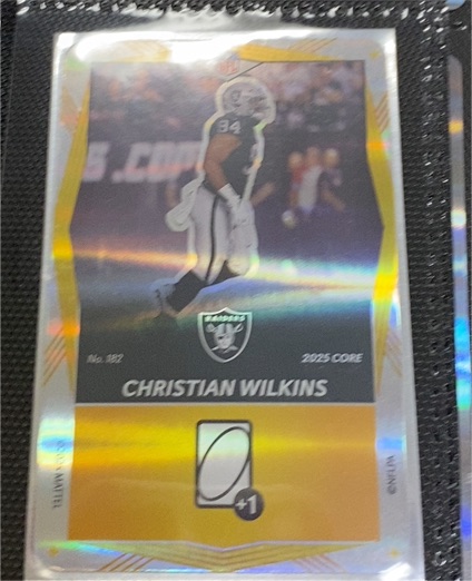 2025 UNO Elite Core Edition #182 Christian Wilkins — front