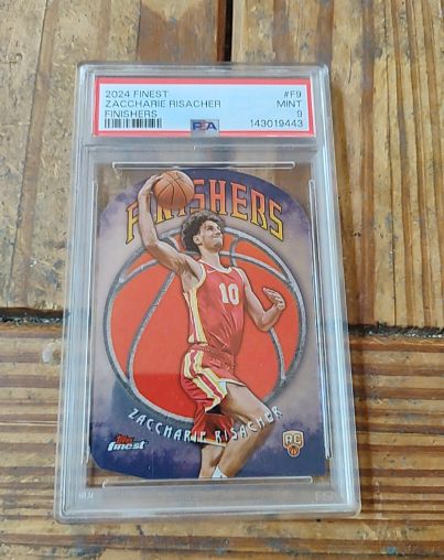2024-25 Topps Finest #F-9 Zaccharie Risacher Finishers — front