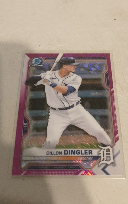 2021 Bowman Chrome Prospects #BCP-72 Dillon Dingler — front
