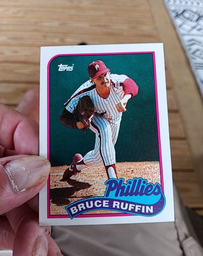 1989 Topps #518 Bruce Ruffin Philadelphia Phillies — front