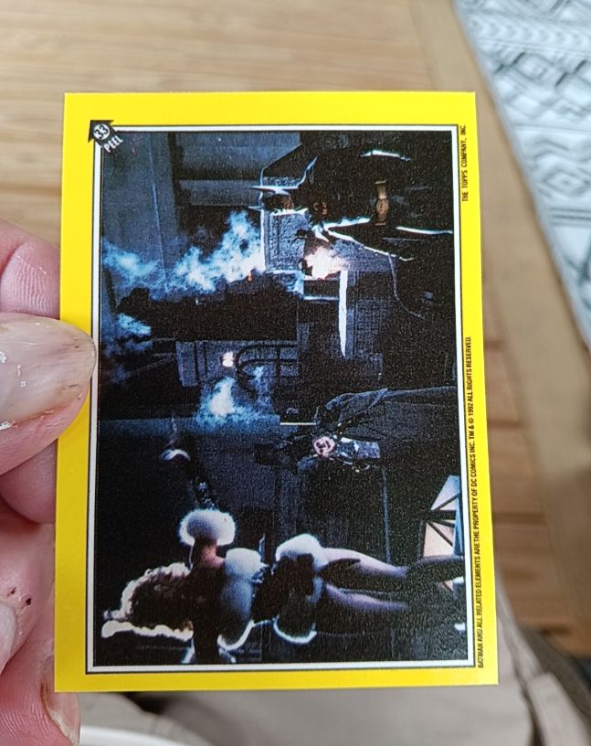 1992 Topps Batman Returns Sticker Card #36 — front