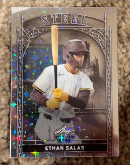 2024 Leaf Trinity Mega Box Steel #S-34 Ethan Salas — front