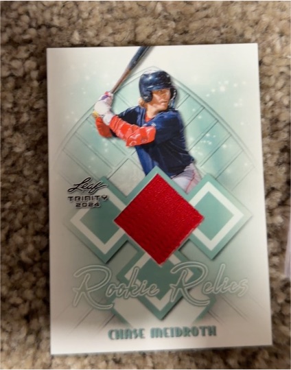 2024 Leaf Trinity Rookie Relics Chase Meidroth — front
