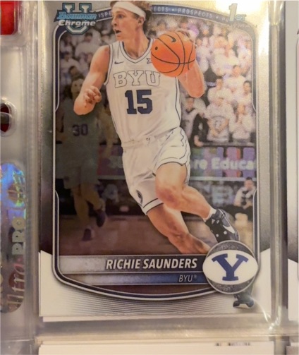 2025 Bowman Chrome #BCP-66 Richie Saunders — front