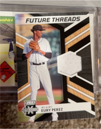 2022 Panini Elite Extra Edition Future Threads #FT-EP Eury Perez — front