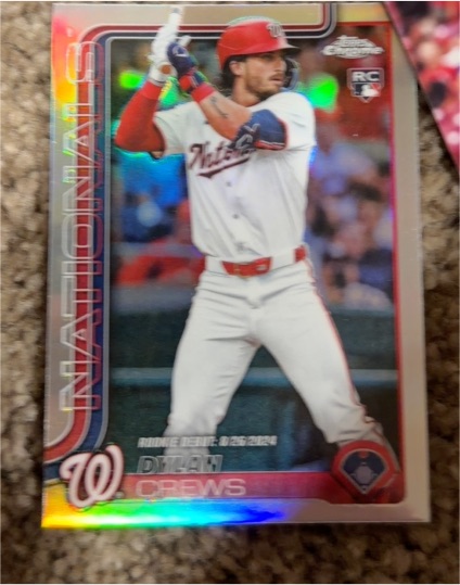 2025 Topps Chrome Update #USC190 Dylan Crews — front