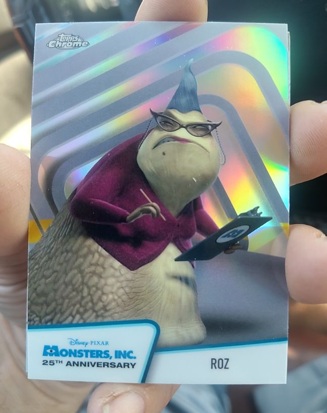 2026 Topps Chrome Disney Monsters, Inc. 25th Anniversary #MI-7 Roz — front