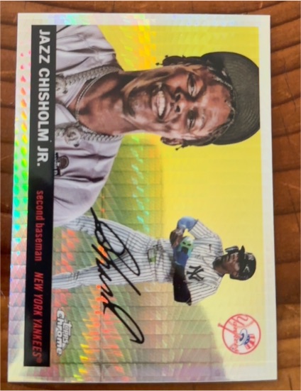 2025 Topps Chrome Platinum #130 Jazz Chisholm Jr. — front