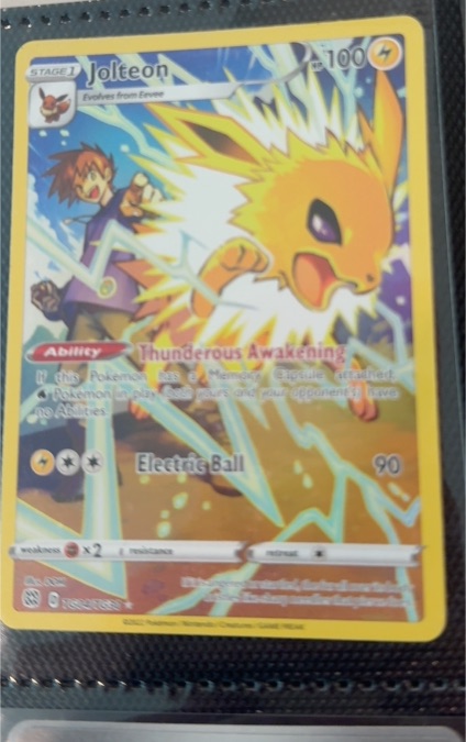 2022 Pokémon Brilliant Stars Trainer Gallery #TG04/TG30 Jolteon — front