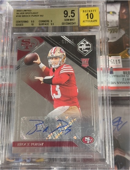 2022 Panini Limited Silver Spotlight #192 Brock Purdy — front