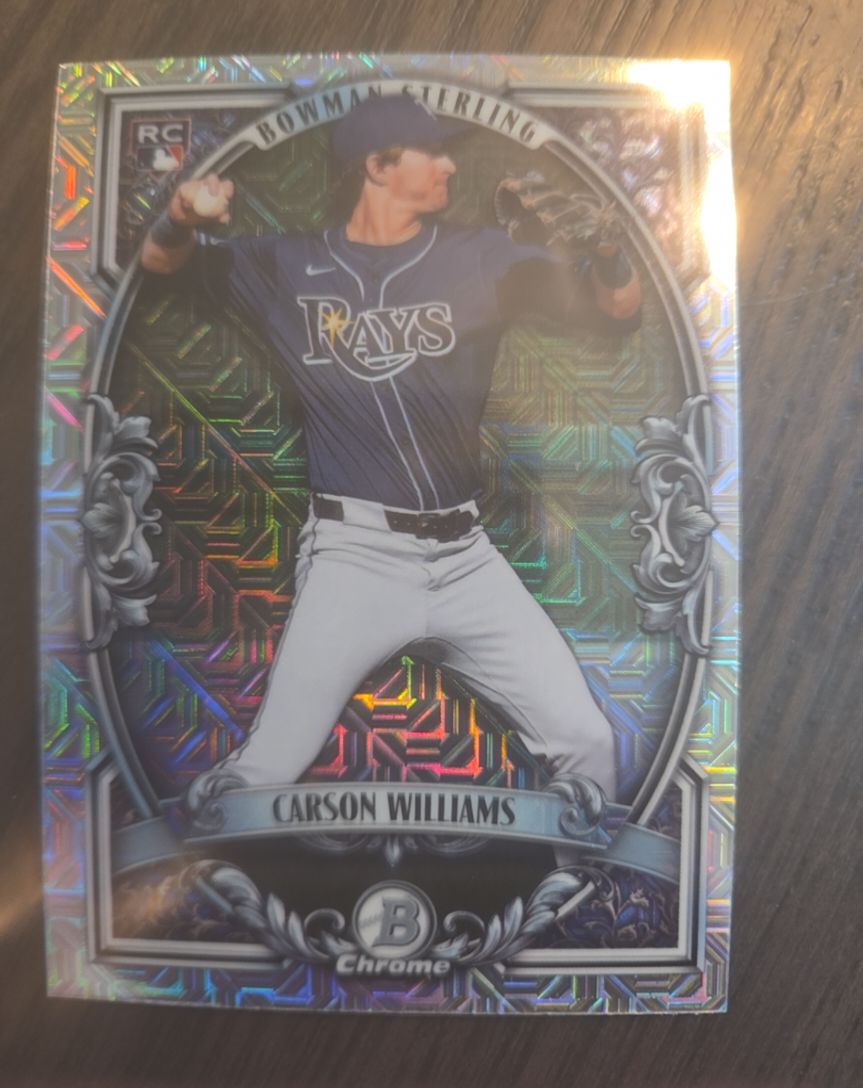 2026 Bowman Chrome Sterling #BST-15 Carson Williams — front