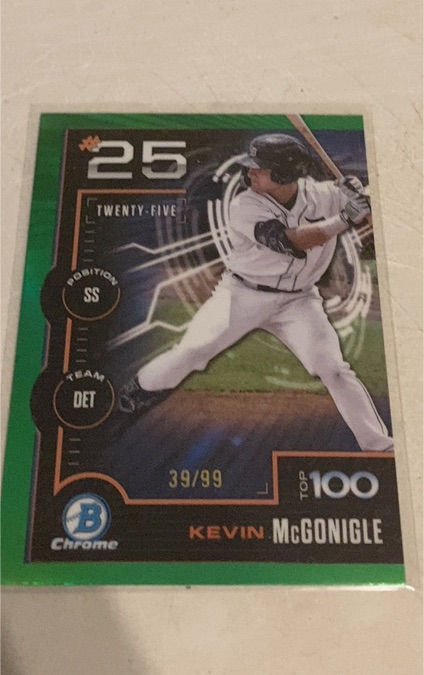 2025 Bowman #BTP-25 Kevin McGonigle Bowman Scouts Top 100 — front