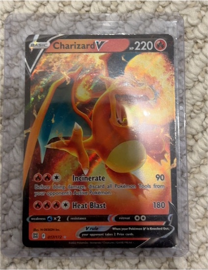 2022 Pokémon Brilliant Stars #017 Charizard V — front