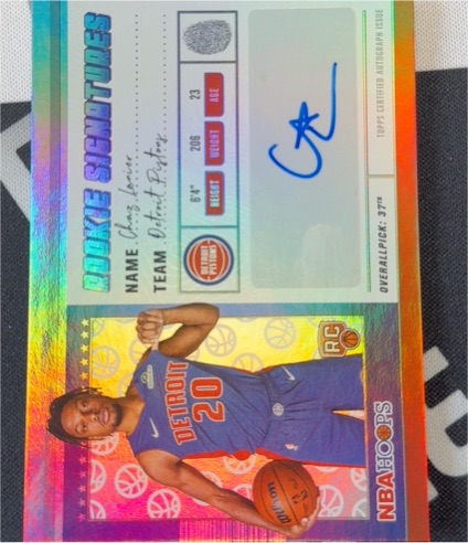 2025-26 Topps NBA Hoops Rookie Signatures #HRS-CL Chaz Lanier — front