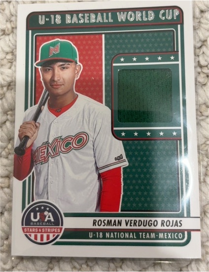 2023 Panini Stars & Stripes U-18 Baseball World Cup #U18-RVR Rosman Verdugo Rojas — front