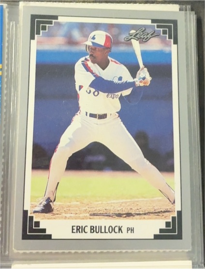 1991 Leaf #470 Eric Bullock — front