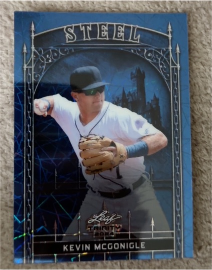 2024 Leaf Trinity #S-60 Kevin McGonigle Steel — front