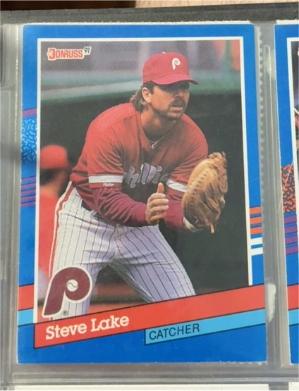 1991 Donruss #334 Steve Lake — front