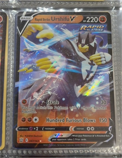 2021 Pokemon Sword & Shield Battle Styles Rapid Strike Urshifu V #087/163 — front