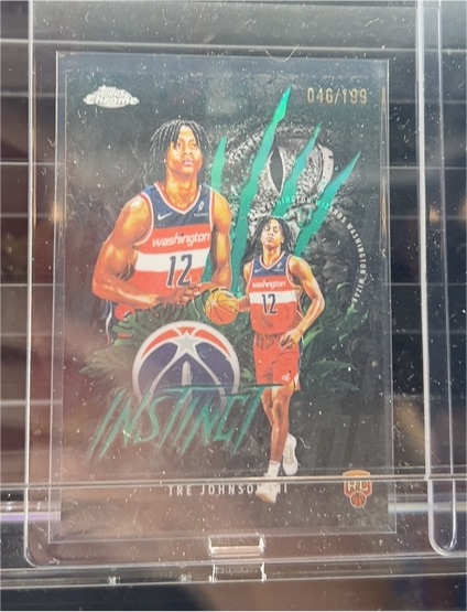 2025-26 Topps Chrome #INS-16 Tre Johnson III Instinct — front