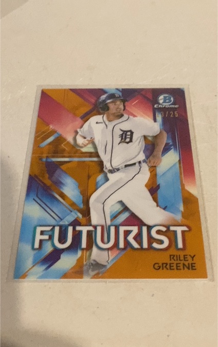 2021 Bowman Chrome Futurist #FUT-RG Riley Greene — front