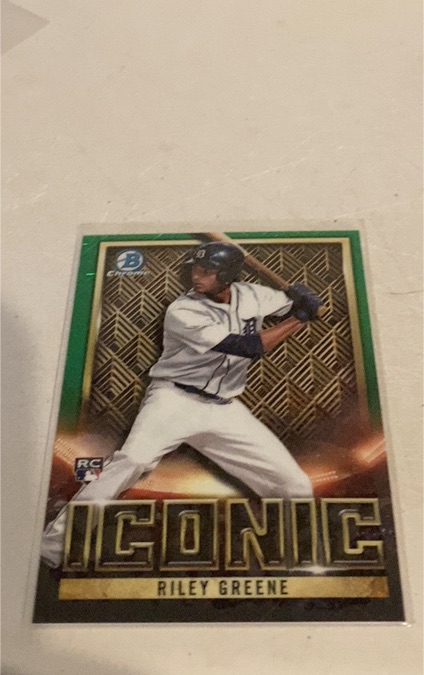 2023 Bowman Chrome #BI-22 Riley Greene Iconic — front